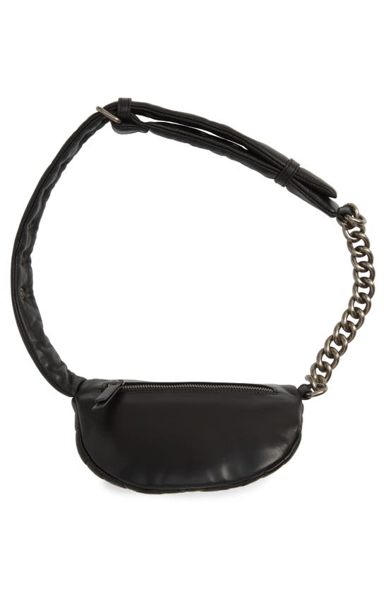 Kurt Geiger Small Brixton Quilt Belt Bag In Black