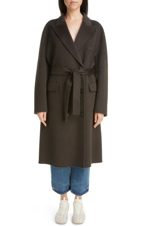 Acne Studios Onessa Double Face Wool & Alpaca Double Breasted Coat in Charcoal Grey at Nordstrom, Size 4 Us
