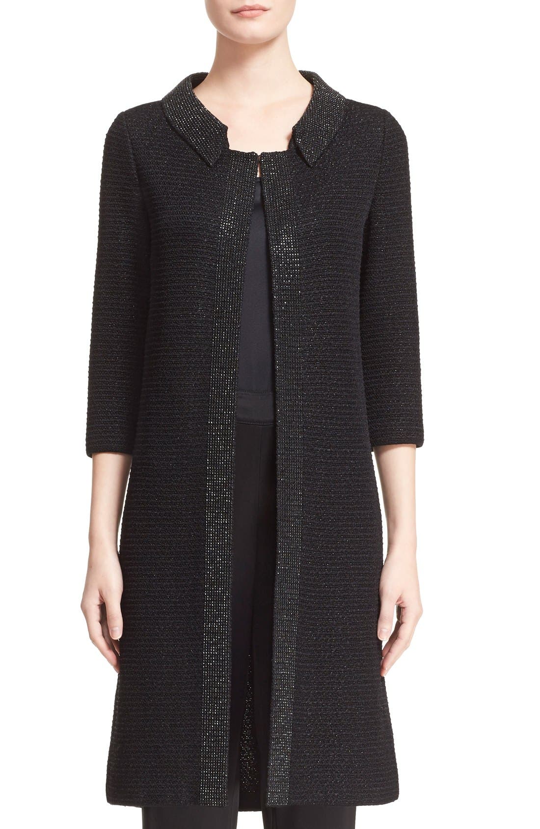 St. John Collection 'Allure' Embellished Metallic Knit