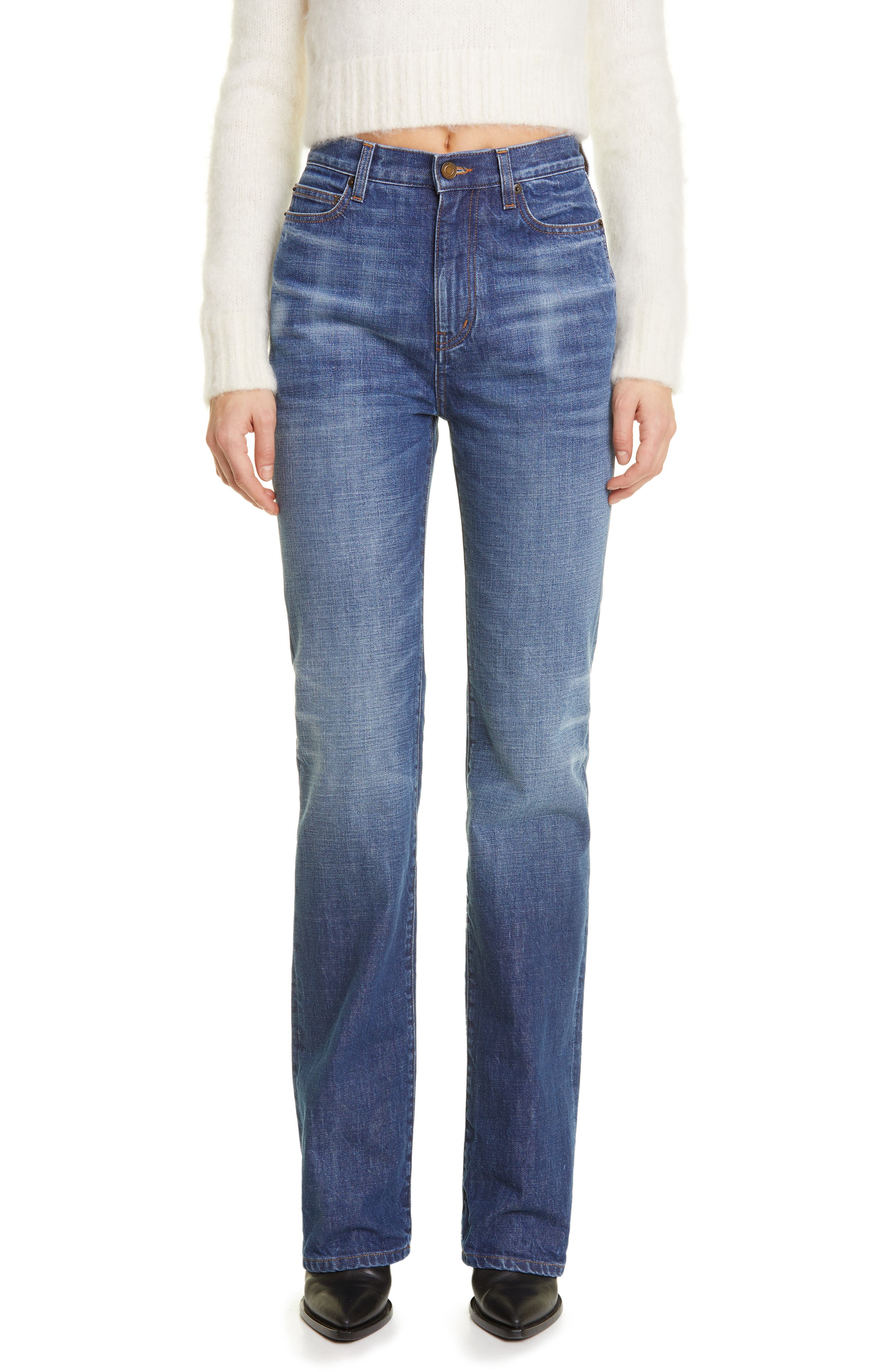 saint laurent flared jeans