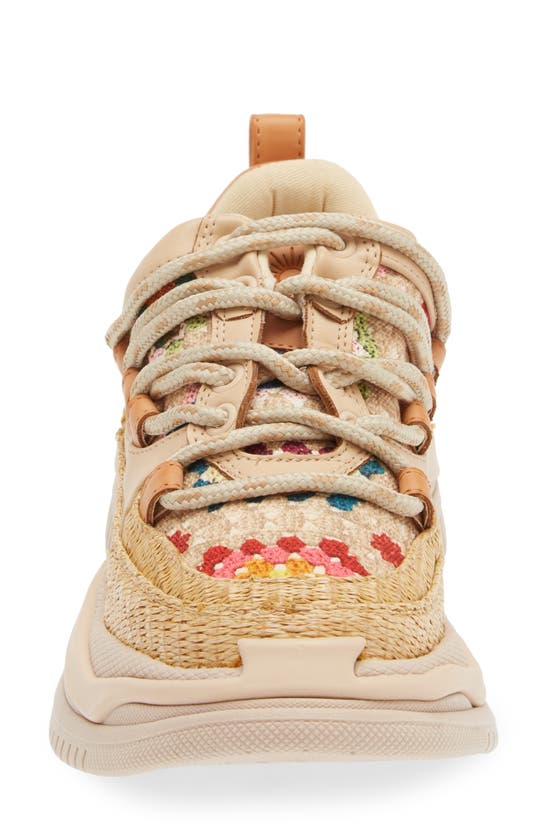 Farm Rio Crochet Bloom Print Platform Sneaker ModeSens