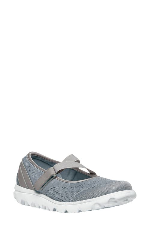 TravelActic Mary Jane Sneaker in Silver Fabric