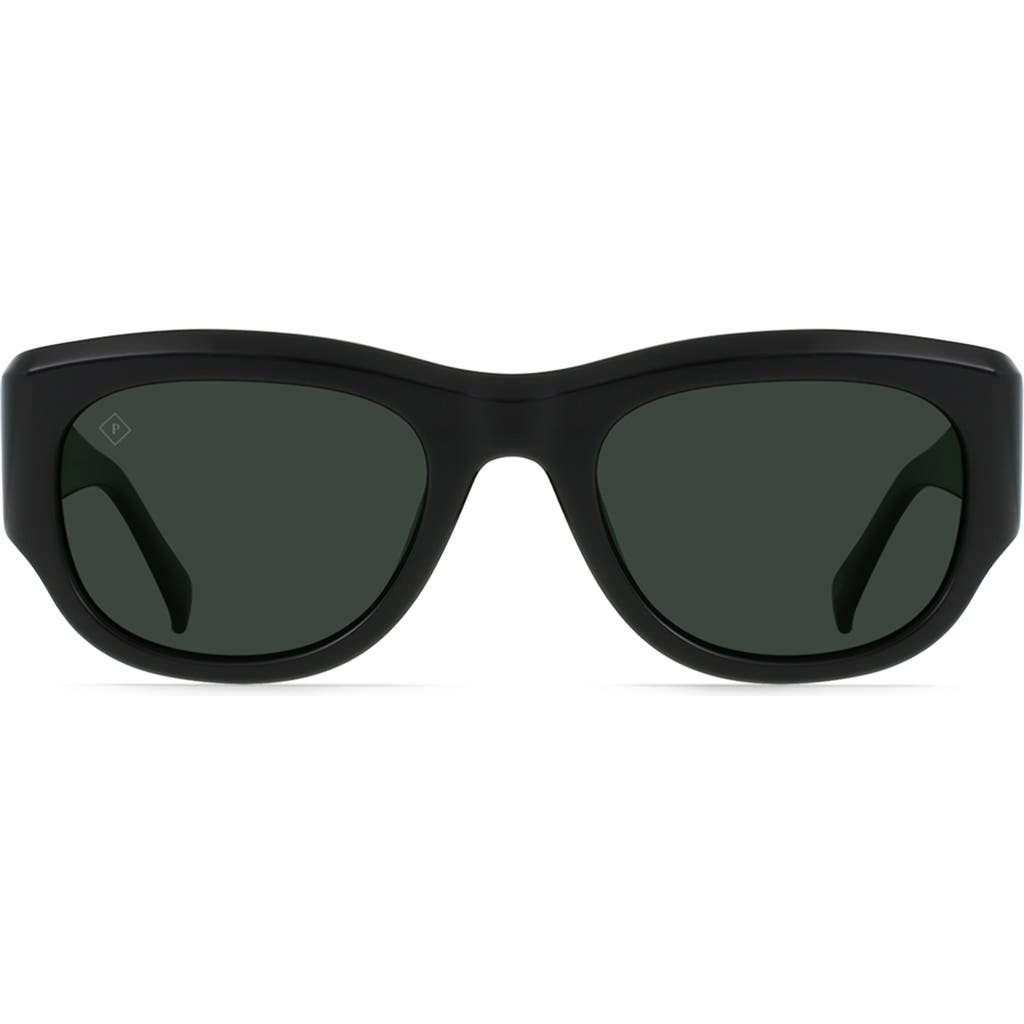 Raen Lonso Round Polarized Square Sunglasses In Green
