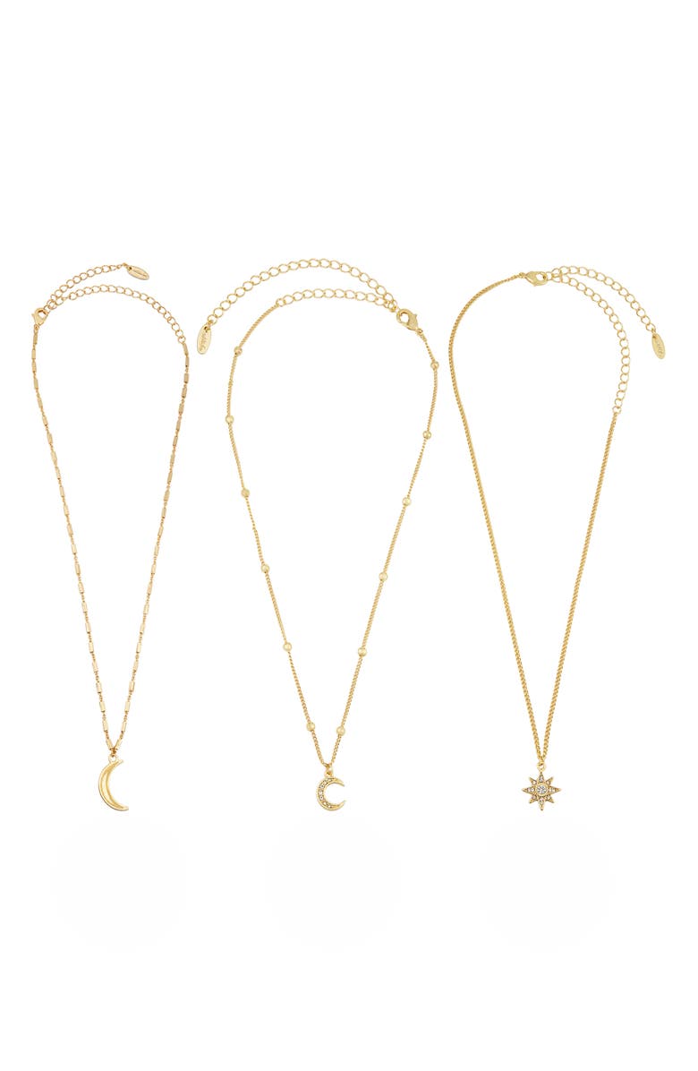 Ettika Set of 3 Celestial Pendant Necklaces | Nordstrom