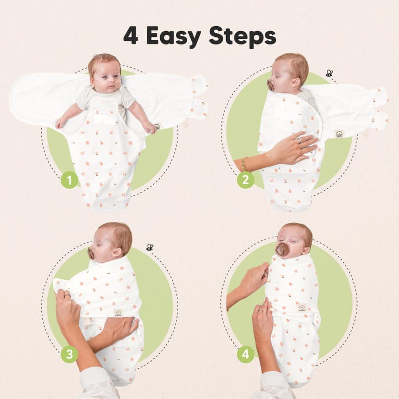 Keababies 3-pack Soothe Zippy Swaddle Wrap In Butterflies