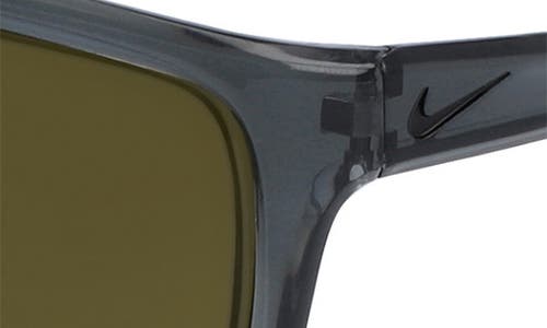 Shop Nike Adrenaline 66mm Rectangular Sunglasses In Dark Grey/terrain Tint