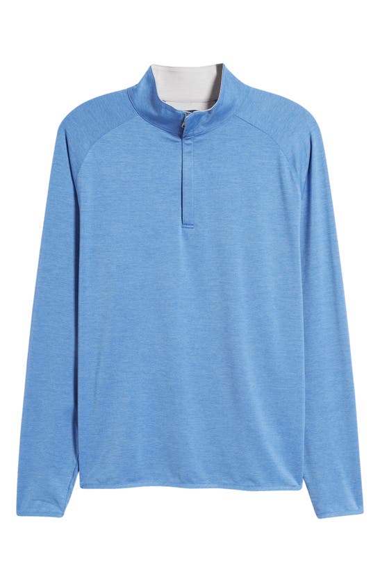 Shop Peter Millar Crown Crafted Stealth Performance Quarter Zip Pullover In Cascade Blue