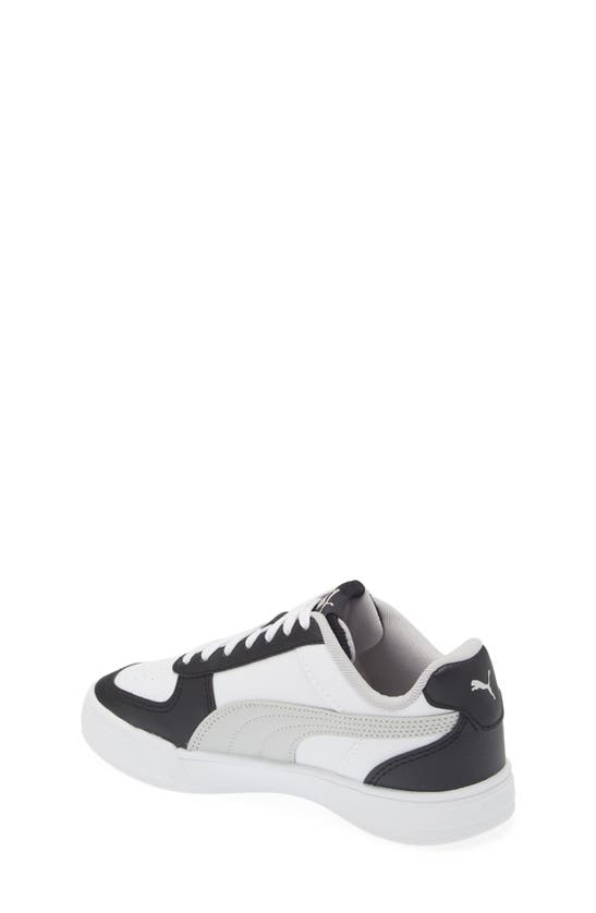 Shop Puma Kids' Carter Sneaker In  White-cool Light Gray
