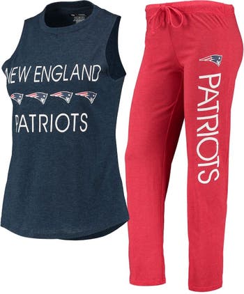 CONCEPTS SPORT Women's Concepts Sport Navy/Red New England Patriots Plus  Size Meter Tank Top and Pants Sleep Set