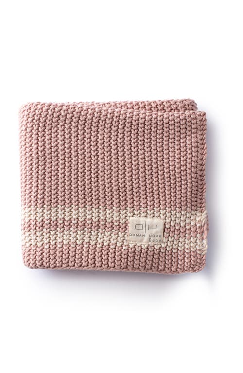 Domani Home Marici Baby Blanket In Blush/shell