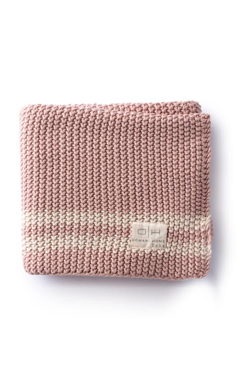 Domani Home Marici Baby Blanket In Blush/shell