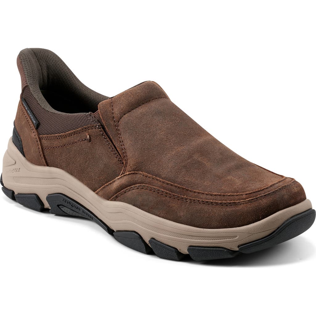 Rockport Reece Water Resistant Slip-on In Medium Brown