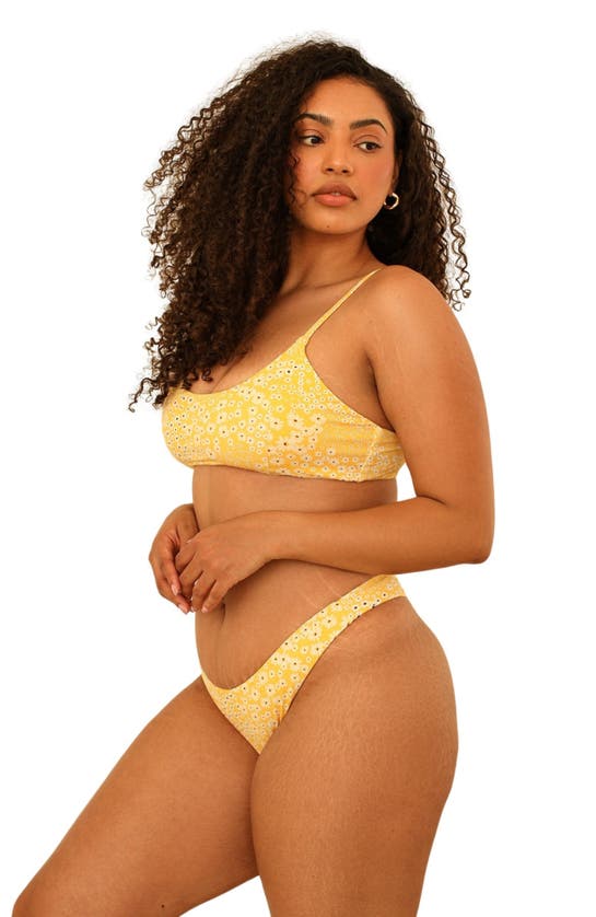 Dippin Daisys Redondo Top In Golden Ditsy