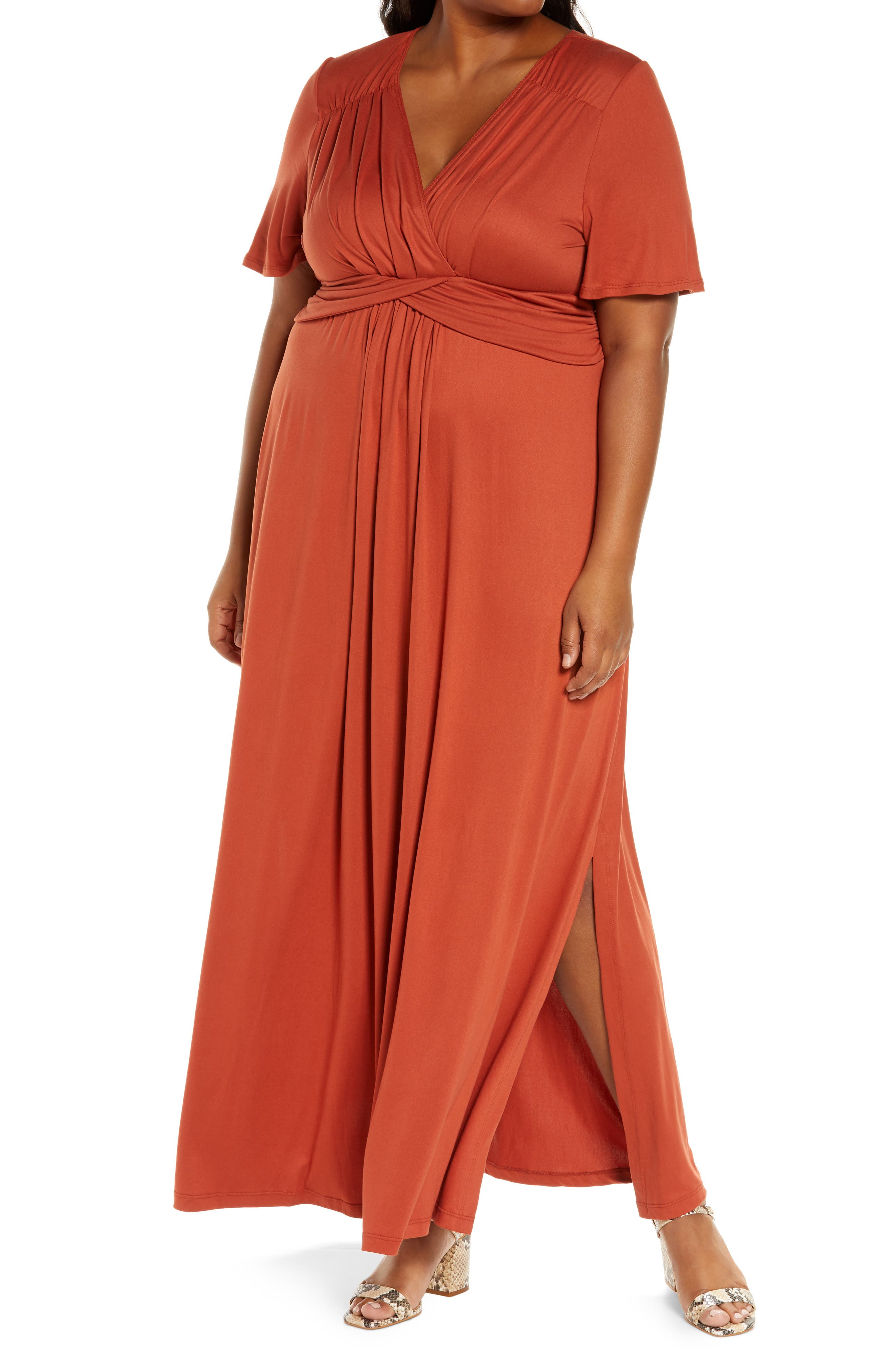 Kiyonna Womens Plus Size Desert Rain Maxi Dress 