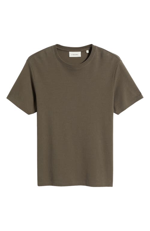 Frame Duo Fold Cotton T-shirt In Taupe