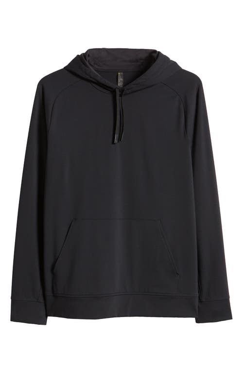 Shop Zella Stride Performance Hoodie In Black