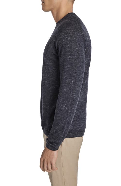 Jack Victor Bailey Merino Wool Blend Sweatshirt In Navy