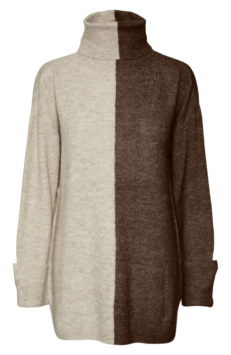 MODA Colorblock Turtleneck Sweater | Nordstrom