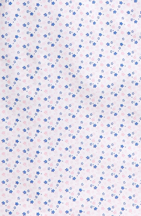 Tallia Kids' Floral Button-up Shirt In White/ Pink