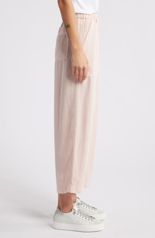 Shop Treasure & Bond Crop Straight Leg Utility Pants In Pink Sepia