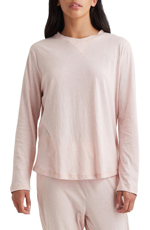 Papinelle Jada Organic Cotton Long Sleeve Knit Tee In Pink