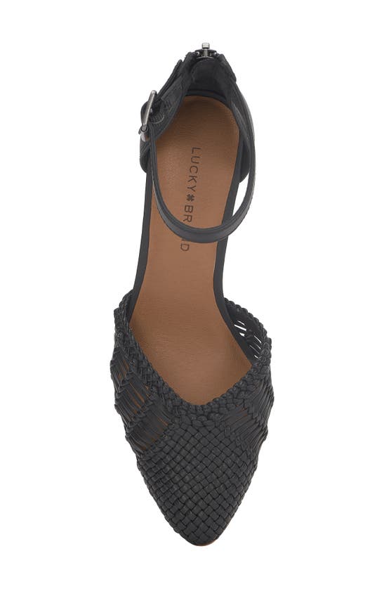 Shop Lucky Brand Molwinn Pump In Black Burnishable Pu