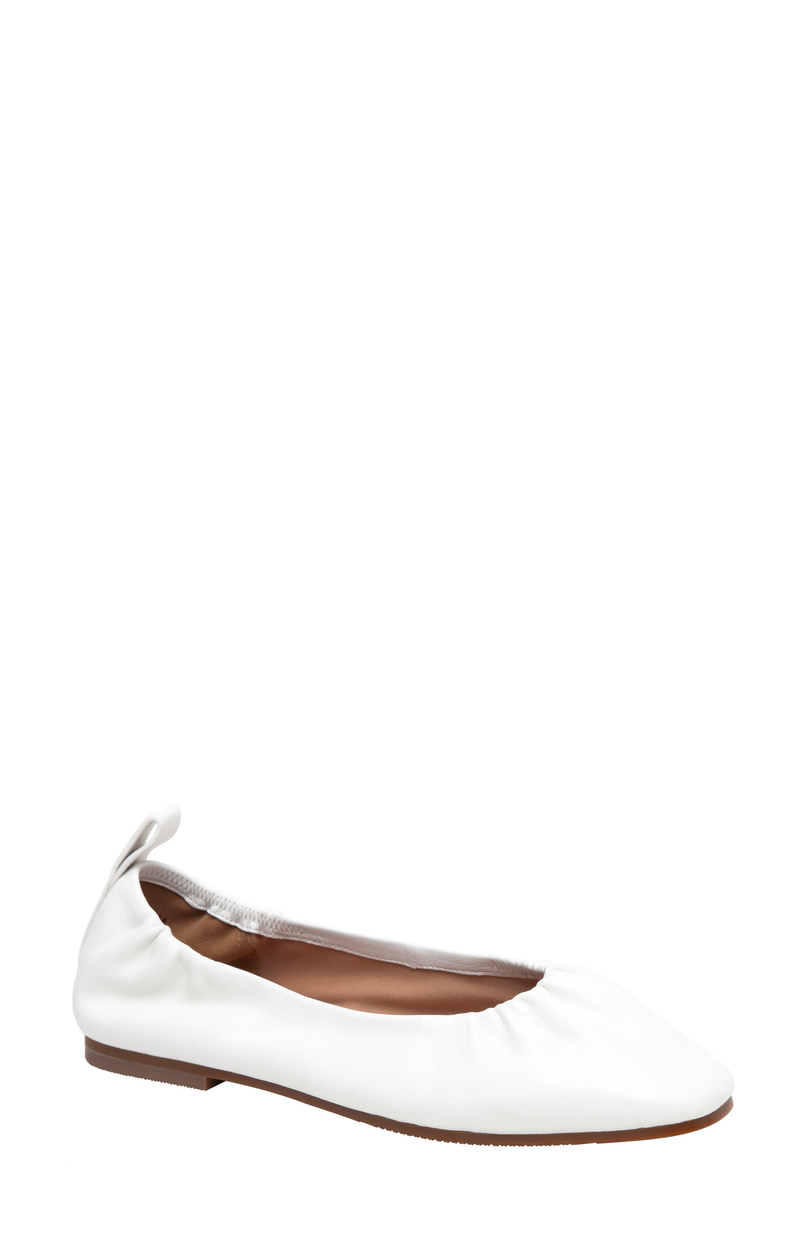 white leather flats womens