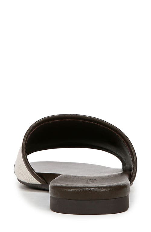 Vince Debra Slide Sandal In Linen Clove