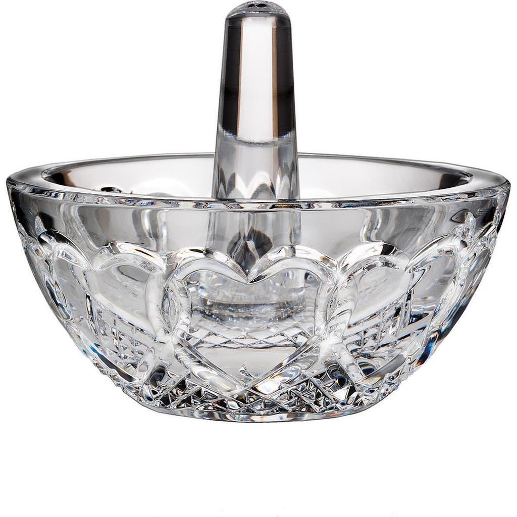 Waterford Wedding Lead Crystal Ring Holder In Clear