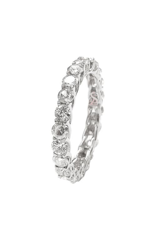 Suzy Levian Cubic Zirconia Band Ring In White