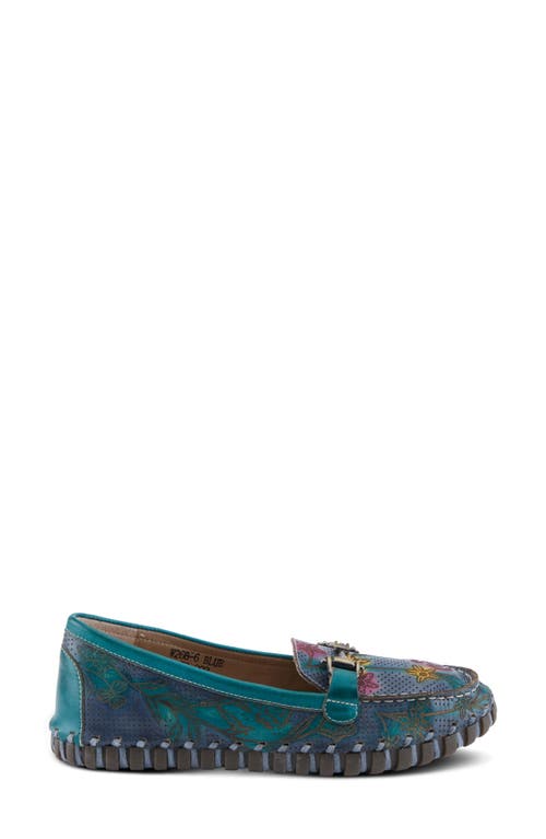 L'artiste By Spring Step Delavigne Bit Loafer In Teal Multi