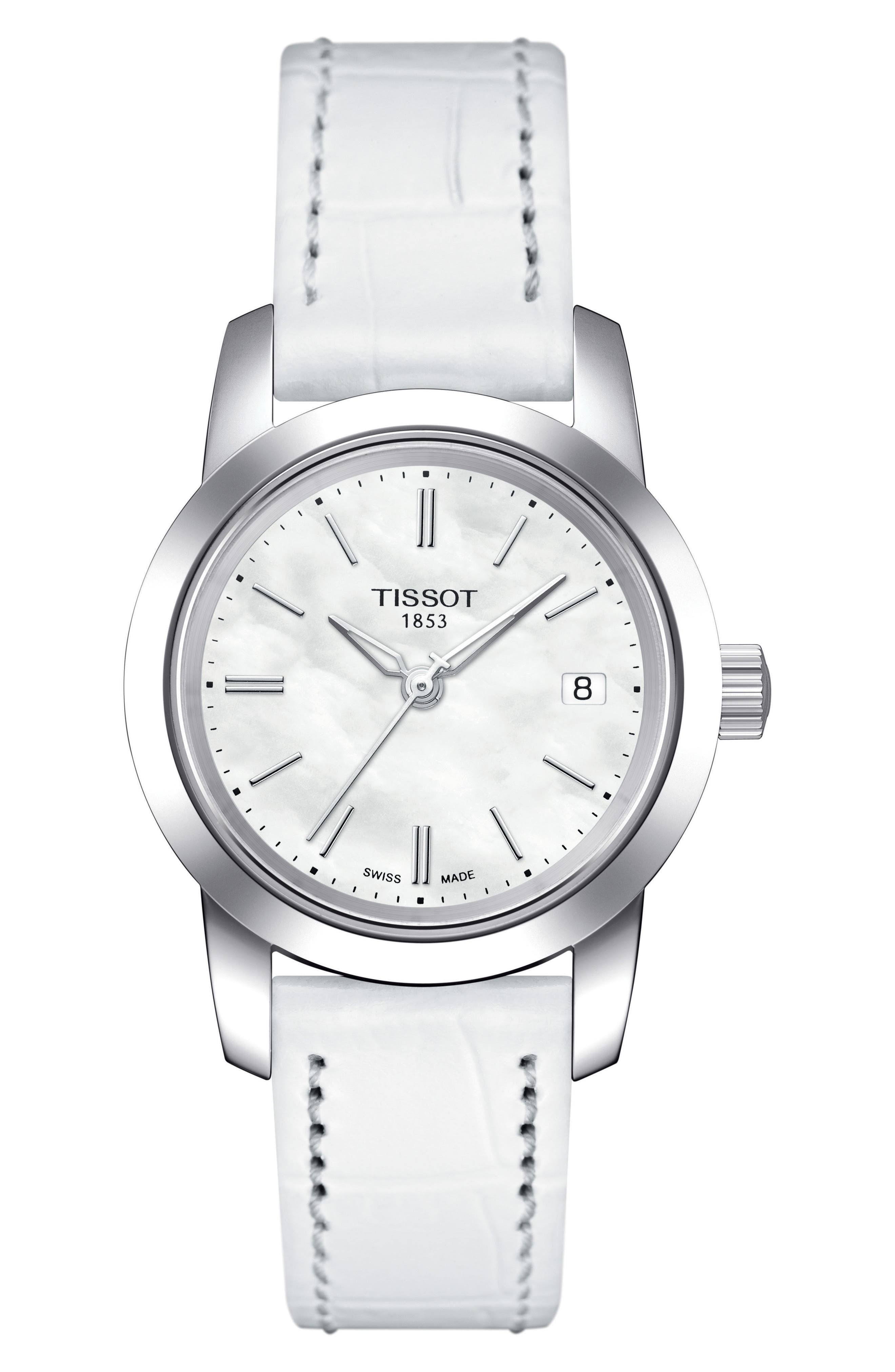 Tissot Classic Dream Leather Strap Watch, 28mm Nordstrom