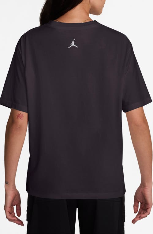 Shop Jordan Oversize Graphic T-shirt In Off Noir/white