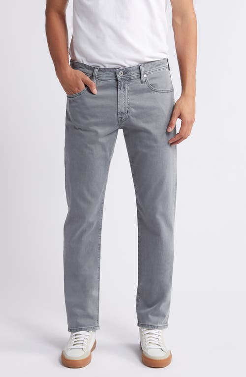 AG AG EVERETT SUEDED STRETCH SATEEN SLIM STRAIGHT LEG PANTS 
