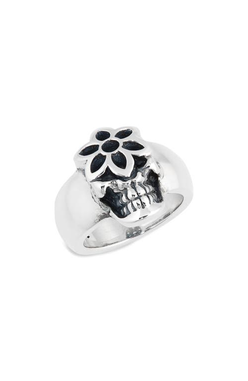 Men's Small Steal Your Rosette Ring in Silver