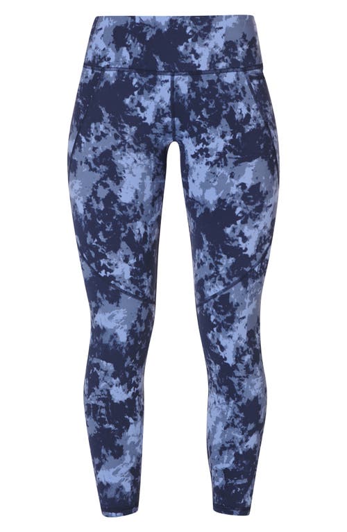 Shop Sweaty Betty Power 7/8 Workout Pocket Leggings In Blue Terrain Camo Print