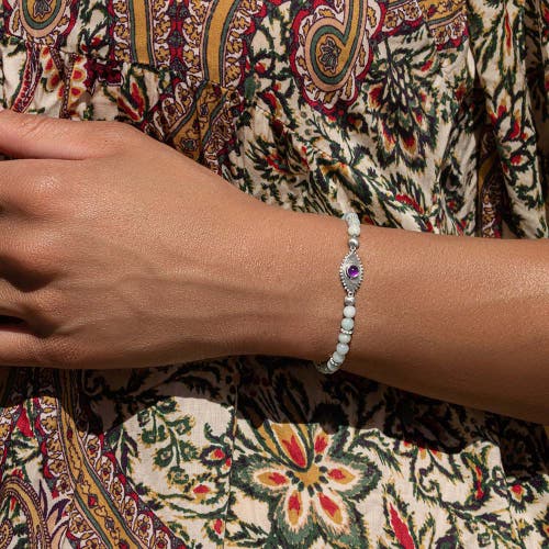 Karma And Luck Prosperity Magnet In Green/purple/silver