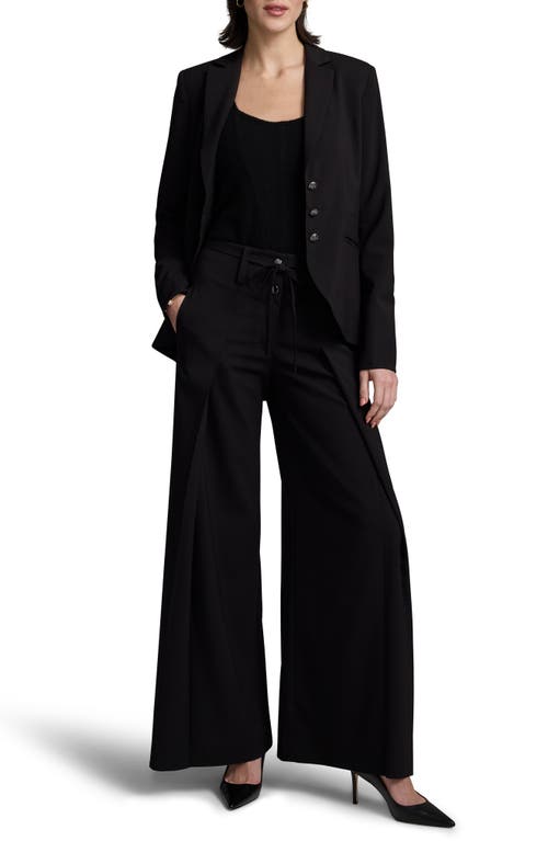 Shop Nic + Zoe Nic+zoe Milan Tie Waist Wide Leg Pants In Caviar