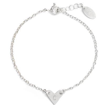 Nashelle Initial Heart Bracelet