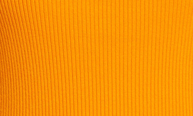 Shop Pistola Nella Ribbed Cutout Sweater Tank In Golden Orange