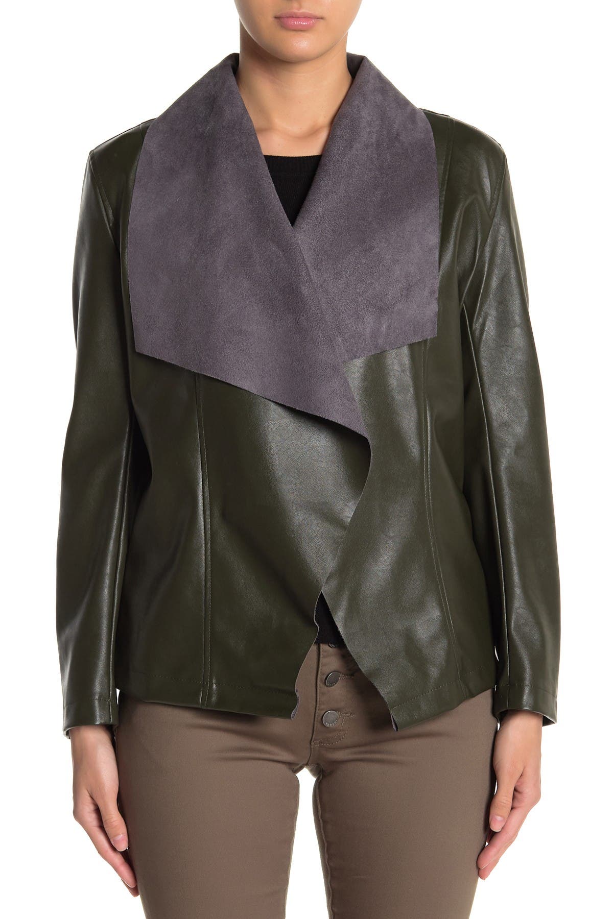 Tahari Faux Leather Moto Jacket Nordstrom Rack