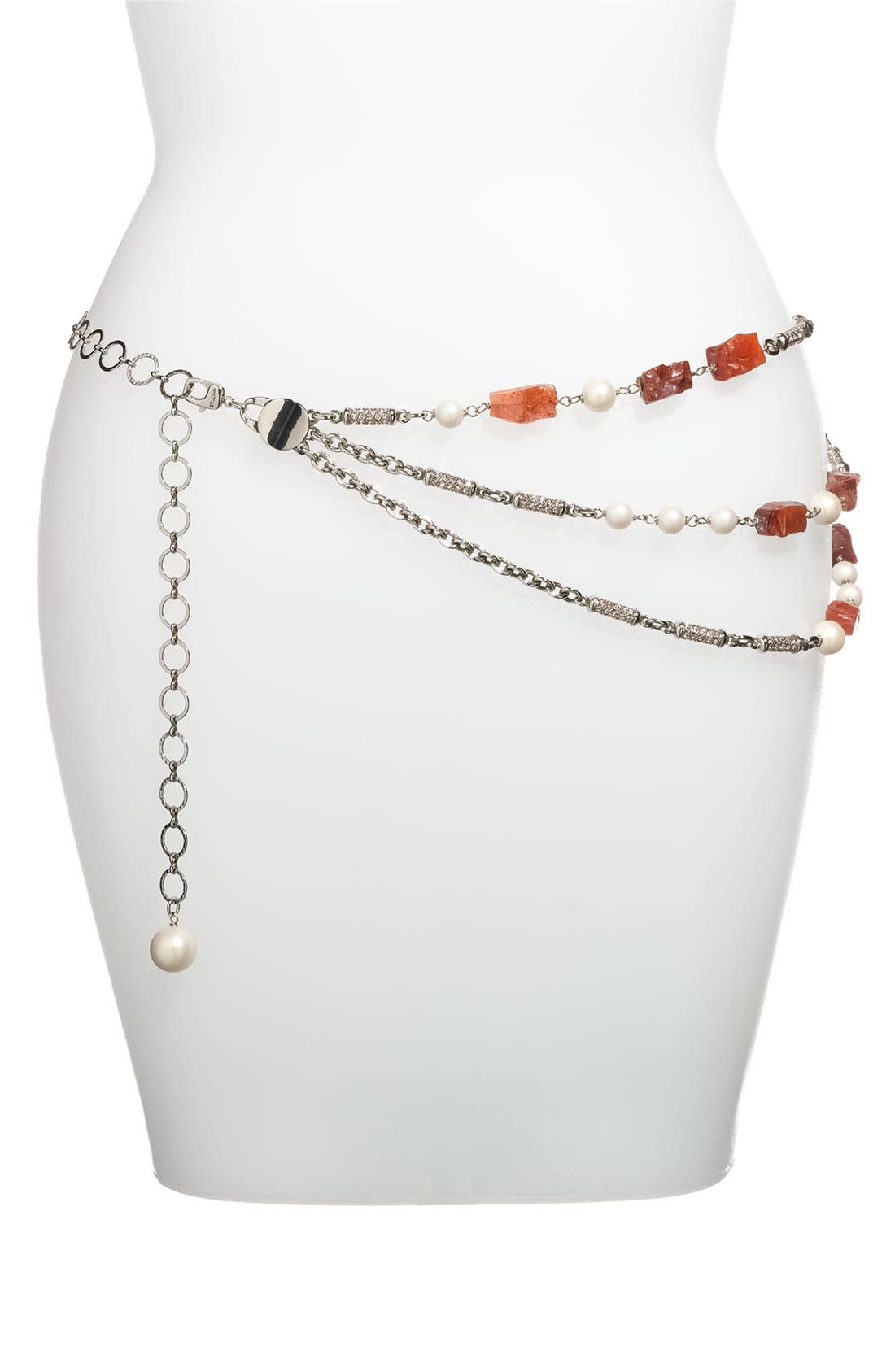 St. John Collection Beaded Triple Chain Belt Nordstrom