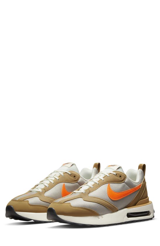 Nike Air Max Dawn Sneaker In Gold/ Total Orange/ Iron Ore