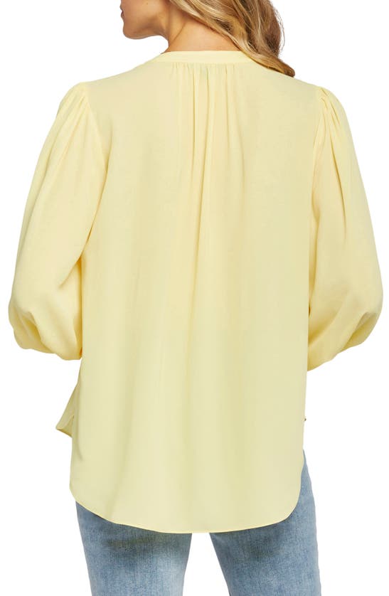 Nydj Womens Recycled Polyester Blouse In Mimosa