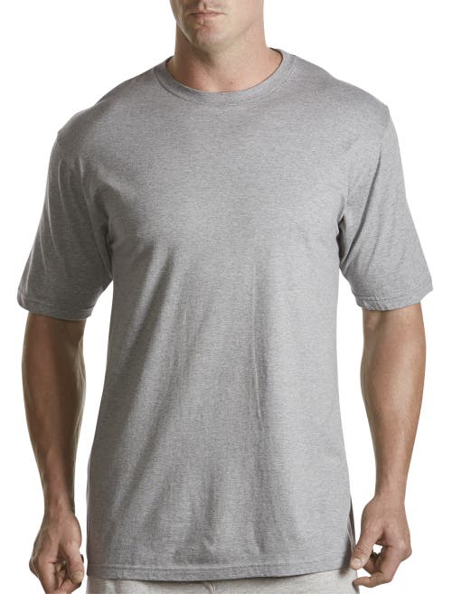 Shop Harbor Bay By Dxl 3-pack Color Crewneck T-shirts In Grey