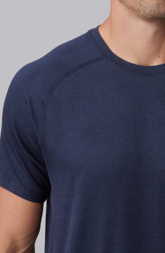 Rhone Atmosphere Short Sleeve Crewneck Tee In Navy Heather