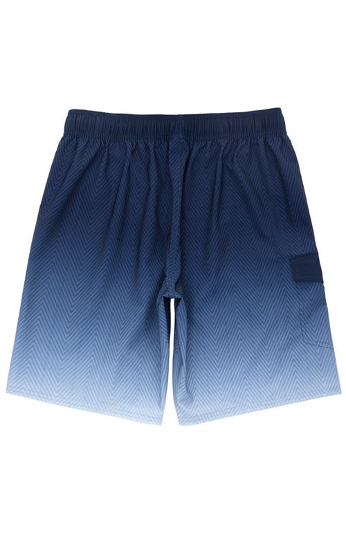 Rokka&rolla Quick-dry Swim Trunks With Elastic Waist In Navy