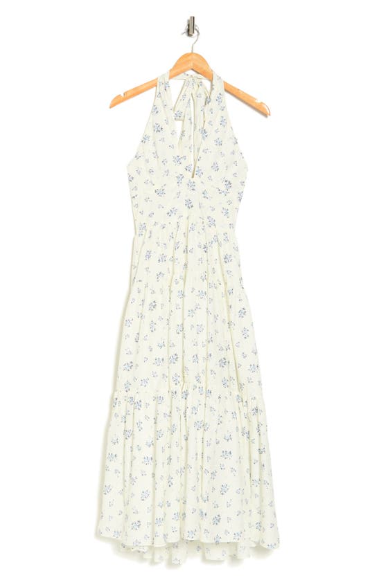 En Saison Blair Floral Midi Dress In Off White