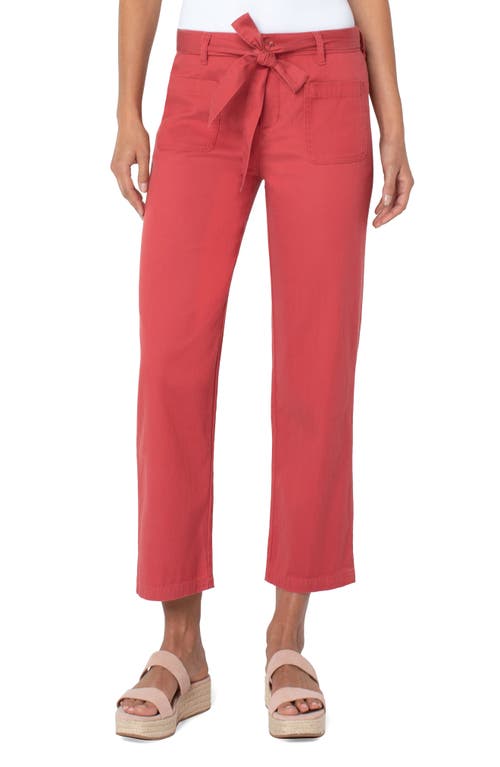 Liverpool Los Angeles Liverpool Belted Stovepipe Pants in Rosebud at Nordstrom, Size 16