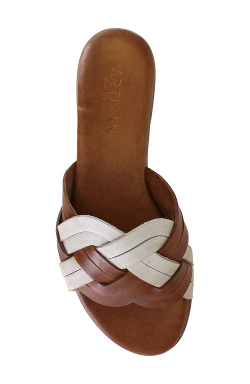 Shop Artisan Crafted By Zigi Arutzy Slide Sandal In Brown Multi